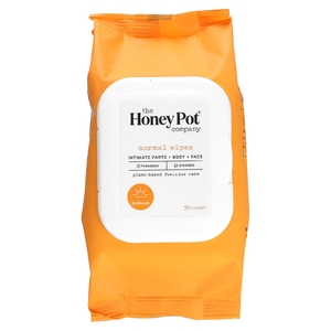 The Honey Pot Company, Обычные салфетки, без отдушек, 30 шт.