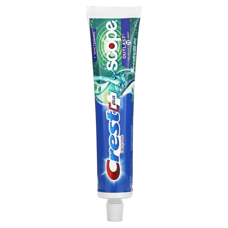 Crest, Complete Plus, Scope, Outlast + Whitening, зубная паста с фтором, мята, 153 г (5,4 унции)