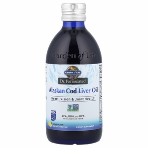 Garden of Life, Компания Dr. Formulated, жир печени аляскинской трески, лимон, 400 мл (13,52 жидк. Унции)