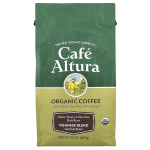 Cafe Altura, органический кофе, венская смесь, темная обжарка, цельные зерна, 567 г (20 унций)