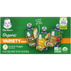 Gerber, Organic Variety Pack, 2nd Foods, любимые фрукты и овощи, 9 пакетиков, 99 г (3,5 унции)