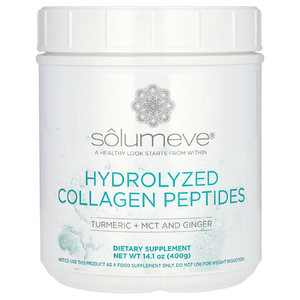 Solumeve, гидролизованные пептиды коллагена с куркумой, МСТ и имбирем, 400 г (14,1 унции)