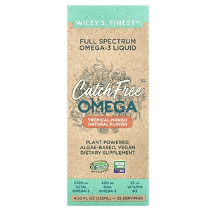 Wiley's Finest, CatchFree Omega, Тропическое манго, 125 мл (4,23 жидких унции)