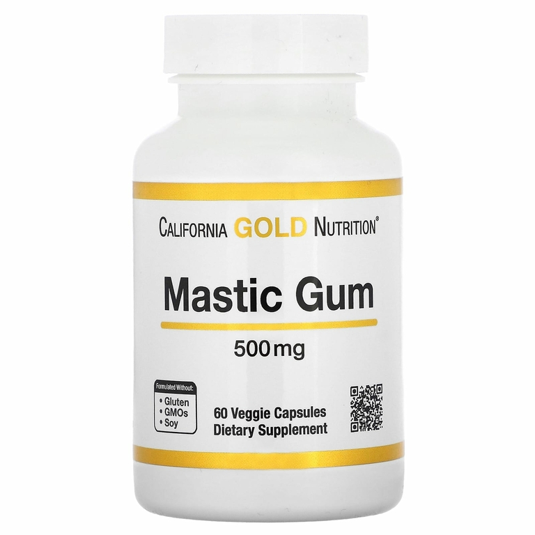 California Gold Nutrition, мастиковая смола, 500 мг, 60 растительных капсул