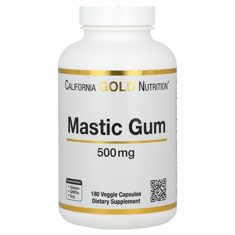 California Gold Nutrition, мастиковая смола, 500 мг, 180 вегетарианских капсул