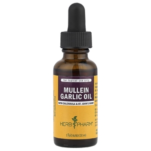 Herb Pharm, Масло коровяка, чеснока с календулой и зверобоем, 30 мл (1 жидк. унц.)