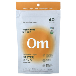 Om Mushrooms, грибной порошок, мастерская смесь с ашвагандой, 90 г (3,17 унции)