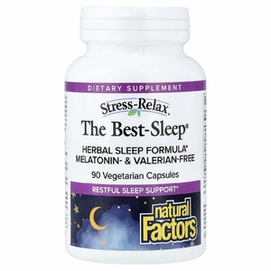 Natural Factors, Stress-Relax®, The Best-Sleep®, 90 вегетарианских капсул