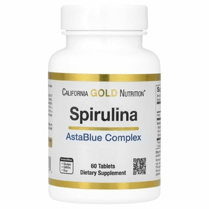 California Gold Nutrition, AstaBlue, комплекс со спирулиной, 60 таблеток