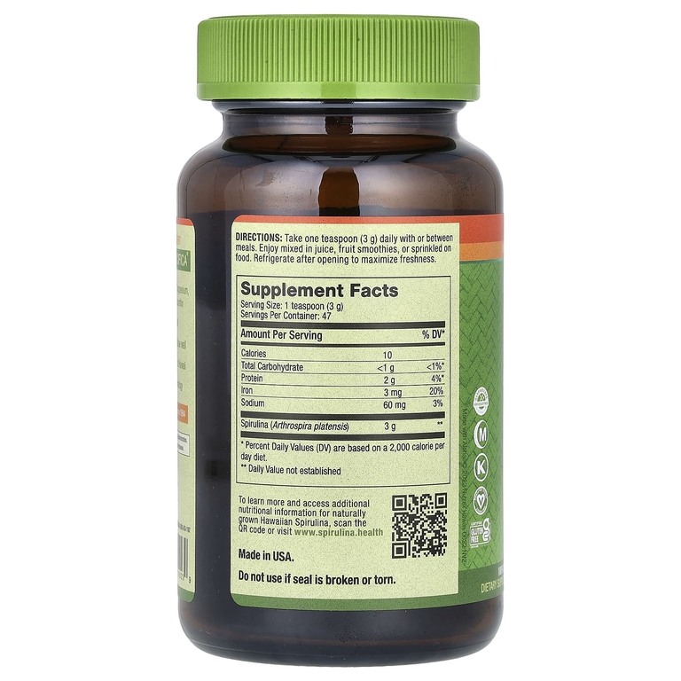 Nutrex Hawaii, Pure Hawaiian Spirulina, порошок, 142 г (5 унций)