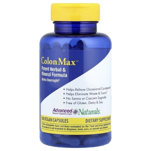 Advanced Naturals, ColonMax™, эффективная формула из трав и минералов, 100 веганских капсул