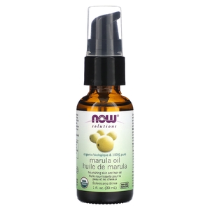 NOW Foods, Solutions, сертифицированное органическое 100% чистое масло марулы, 30 мл (1 жидк. унц.)