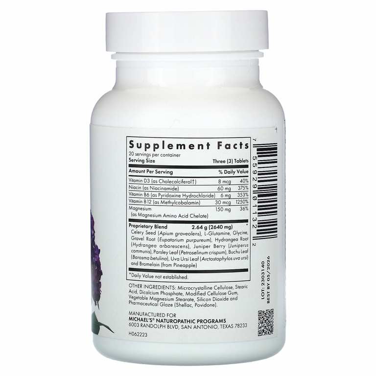 Michael's Health, Kidney Factors, 60 вегетарианских таблеток