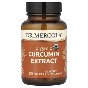 Dr. Mercola, Органический экстракт куркумина, 90 таблеток