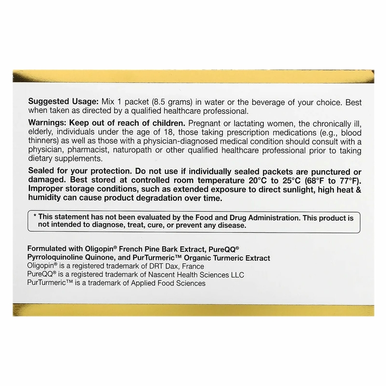 California Gold Nutrition, MEM Food, для поддержки памяти и когнитивных функций, 60 пакетиков по 8,5 г (0,3 унции)