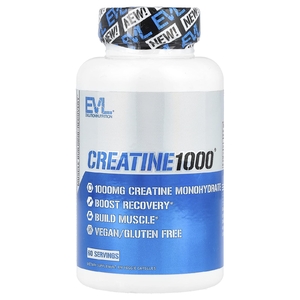 EVLution Nutrition, Creatine1000®, 120 растительных капсул (500 мг на капсулу)