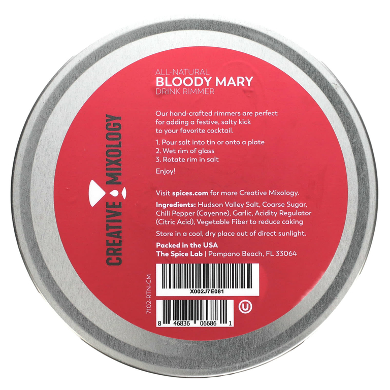 The Spice Lab, Creative Mixology, Bloody Mary Salt Rimmer, 99 г (3,5 унции)
