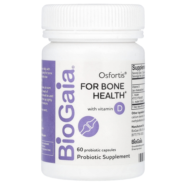 BioGaia, Osfortis с витамином D, 60 капсул