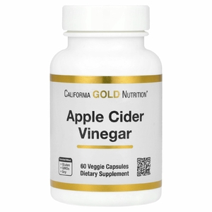 California Gold Nutrition, яблочный уксус, 60 растительных капсул
