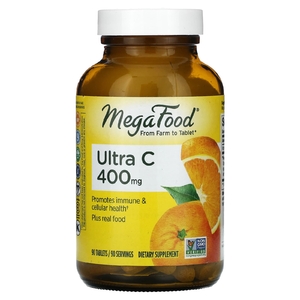 MegaFood, Ultra-C, витамин C, 400 мг, 90 таблеток
