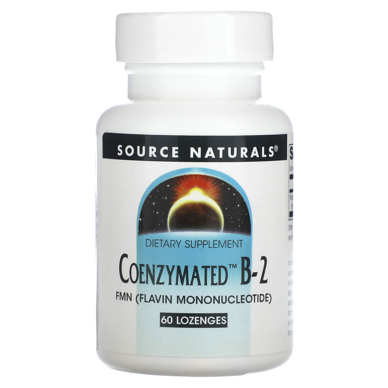Source Naturals, ферментированный витамин B-2, 60 мг, 120 пастилок