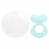 Nuby, Силиконовый прорезыватель для зубов, Teethe-eez, для детей от 3 месяцев, цвет морской волны, набор из 2 предметов