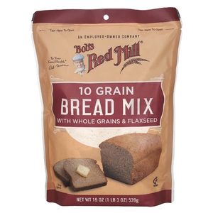 Bob's Red Mill, Хлебная смесь из 10 злаков, цельнозерновые и льняное семя, 539 г (19 унций)