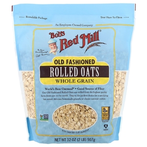 Bob's Red Mill, Old Fashioned Rolled Oats, цельнозерновые, 907 г (32 унции)
