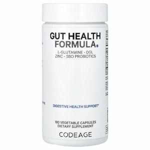 Codeage, Digestion, состав для здоровья кишечника, 180 капсул