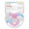 Nuby, Teethe-eez, силиконовые прорезыватели для зубов, для детей от 3 месяцев, розовые, набор из 2 предметов