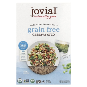 Jovial, Органическая паста без глютена, кассава орзо, 227 г (8 унций)