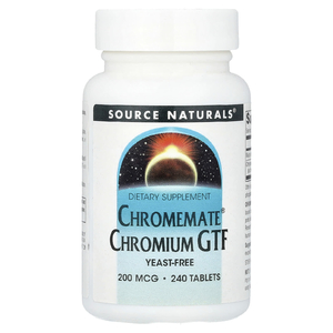 Source Naturals, хром, 200 мкг, 240 таблеток