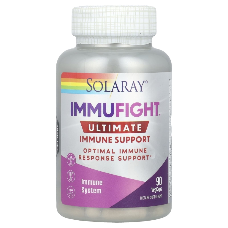 Solaray, ImmuFight ™, максимальная поддержка иммунитета, 90 растительных капсул (Товар снят с продажи) 