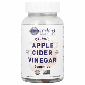 Garden of Life, MyKind Organics, Жевательные конфеты с органическим яблочным уксусом, 60 веганских жевательных конфет