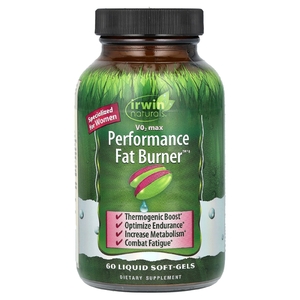 Irwin Naturals, V02 Max, Performance Fat Burner, 60 мягких гелевых капсул с жидкостью