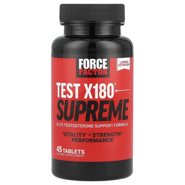 Force Factor, Alpha King Supreme, элитный бустер тестостерона, 45 таблеток