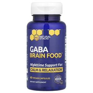 Natural Stacks, Gaba Brain Food ™, 60 веганских капсул