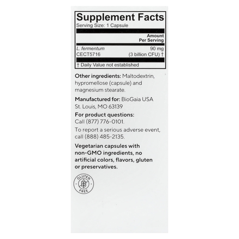 BioGaia, Elactia® Mum, 90 мг, 30 капсул