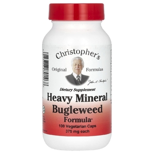 Christopher's Original Formulas, смесь тяжелых минералов и женьшеня, 100 вегетарианских капсул