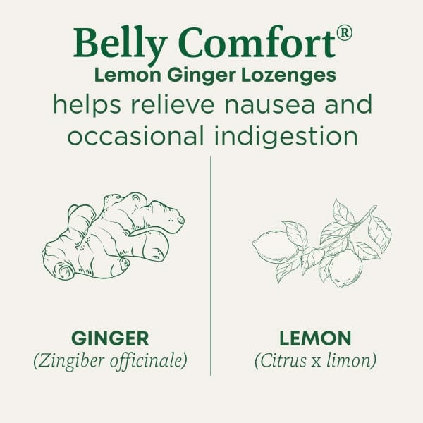 Traditional Medicinals, Organic Belly Comfort, лимон и имбирь, 30 леденцов в индивидуальной упаковке