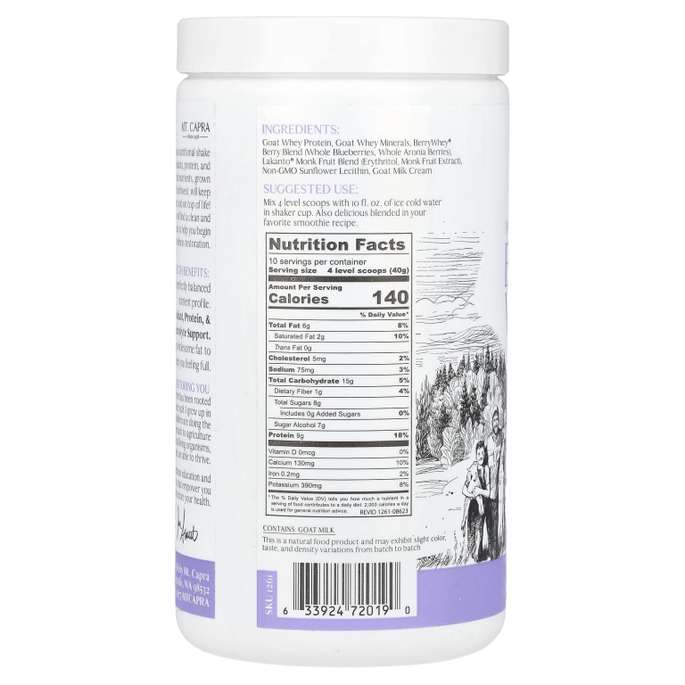 Mt. Capra, Pacific Northwest Berry Whey, 400 г (14,1 унции)