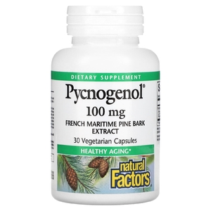 Natural Factors, Pycnogenol, 100 мг, 30 вегетарианских капсул