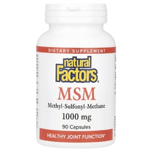 Natural Factors, МСМ, 1000 мг, 90 капсул