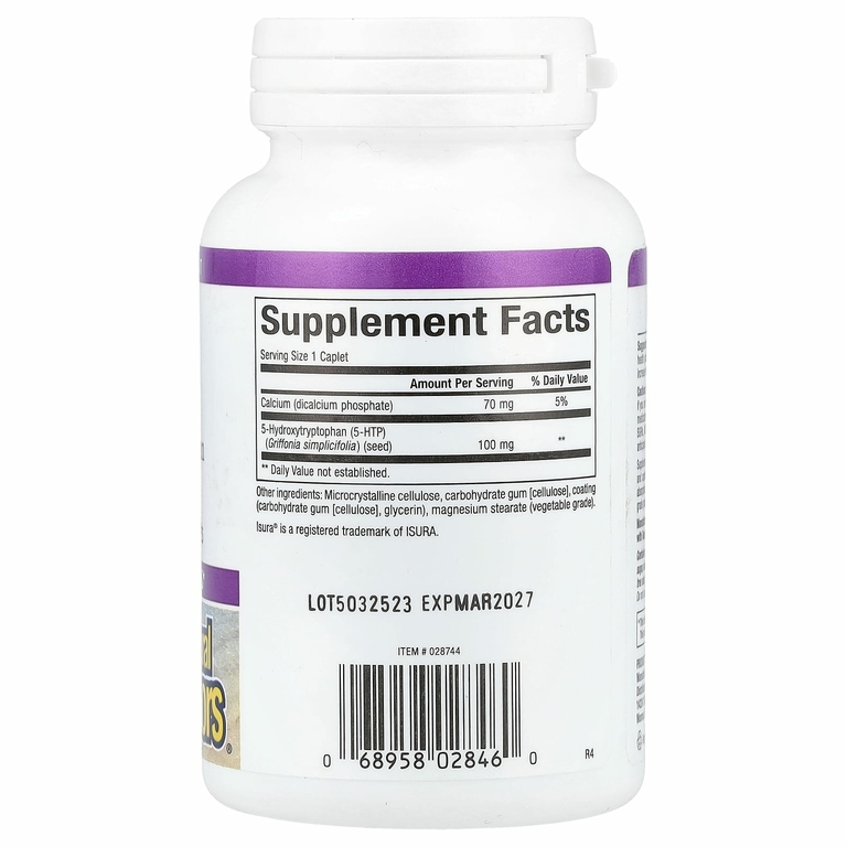 Natural Factors, 5-гидрокситриптофан, 100 мг, 120 капсул с замедленным высвобождением
