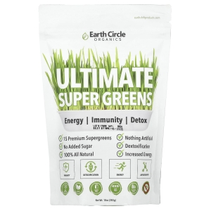 Earth Circle Organics, Ultimate Super Greens, 283 г (10 унций) (Товар снят с продажи) 