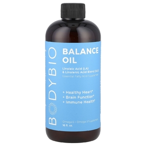 BodyBio, Balance Oil, смесь органической линолевой кислоты и линоленовой кислоты, 16 жидких унций (473 мл)