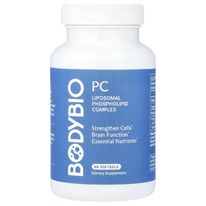 BodyBio, ФК, липосомальный фосфолипидный комплекс, 60 капсул (650 мг в 1 капсуле)