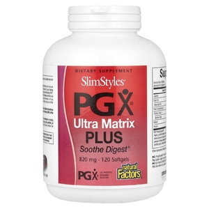 Natural Factors, SlimStyles PG X, Ultra Matrix Plus, Soothe Digest, 820 мг, 120 капсул (Товар снят с продажи) 
