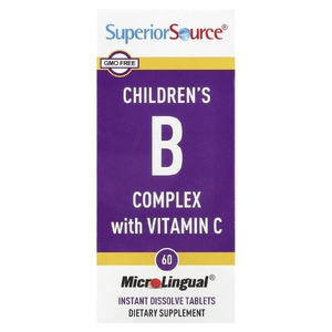 Superior Source, комплекс витаминов группы B и витамина C для детей, 60 быстрорастворимых таблеток MicroLingual
