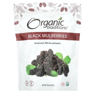 Organic Traditions, Черная шелковица, 227 г (8 унций)